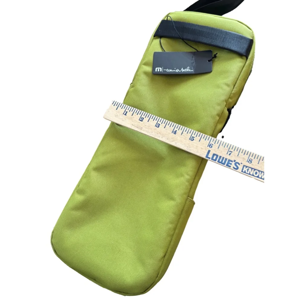 Men's Travis Matthew Crossbody Bag One Size Green Black - Picture 5 of 5